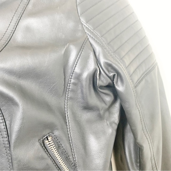 Ci Sono faux leather bomber jacket size small - Picture 3 of 5